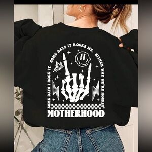 INAWLY Plus Size Women Motherhood Long-sleeve Sweatshirt